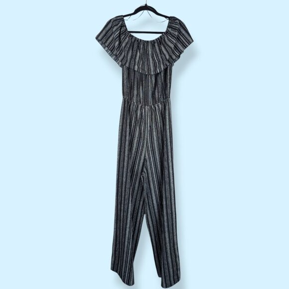 Kiwi & Punch Dark Striped Jumpsuit - Picture 6 of 7